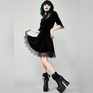 Widow Ladyhawke Velvet Dress
